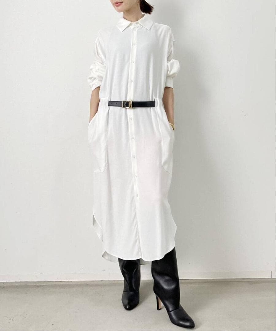 KALLMEYER 22AW Long Shirtdress XS White Minimalist Style