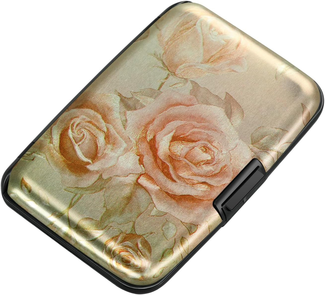 RFID Blocking Aluminum Credit Card Holder Slim Wallet Case with 7 Slots