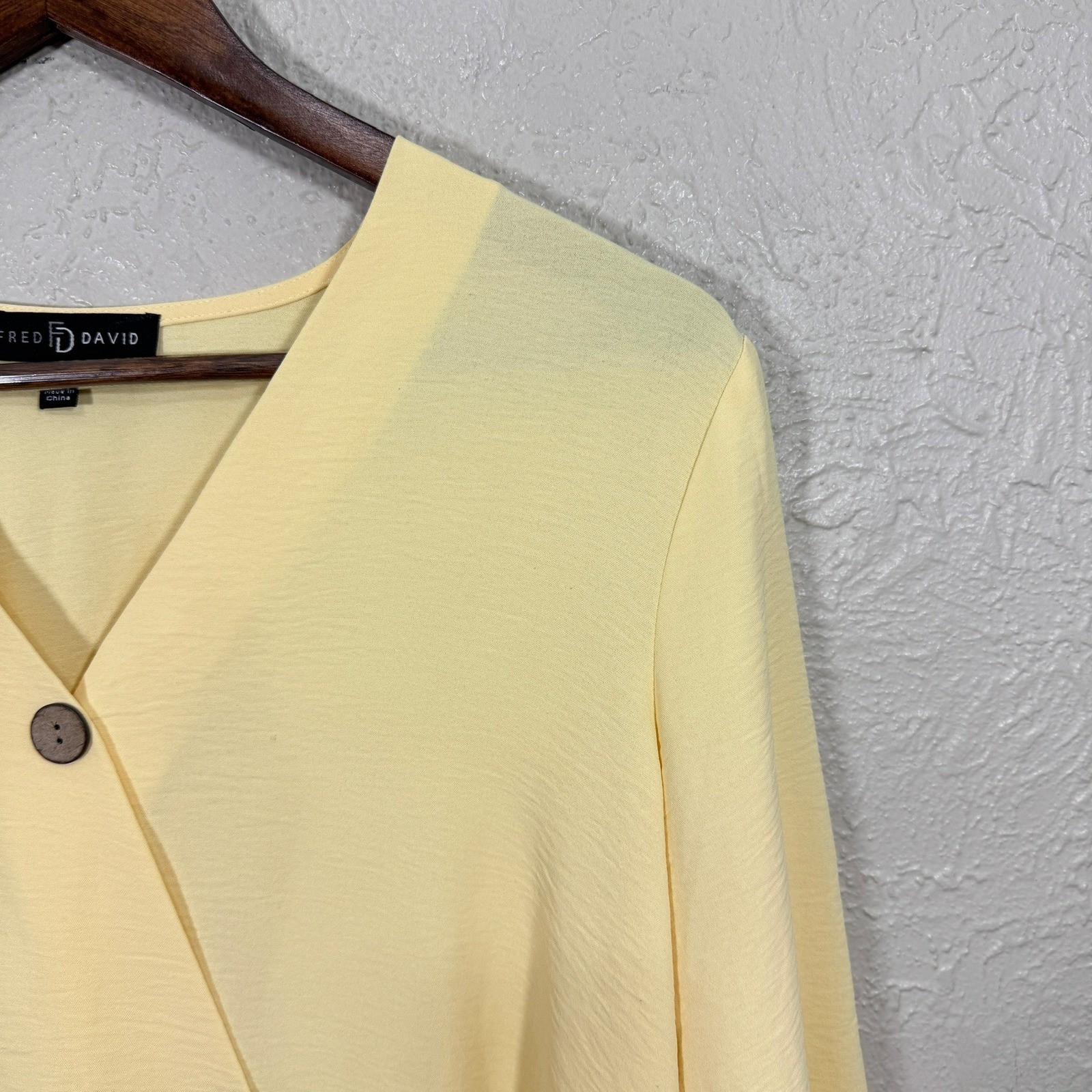 Butter Yellow Blouse Medium Gauzy High Low Old Money Quiet Luxury Coastal Preppy