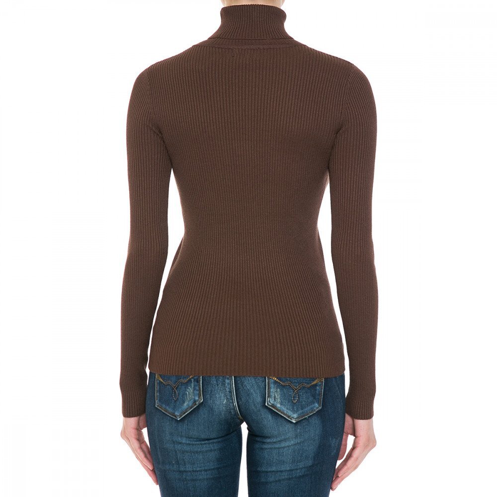 Ambiance TURTLENECK Ribbed LONG SLEEVE FINE-GAUGE SWEATER TOP