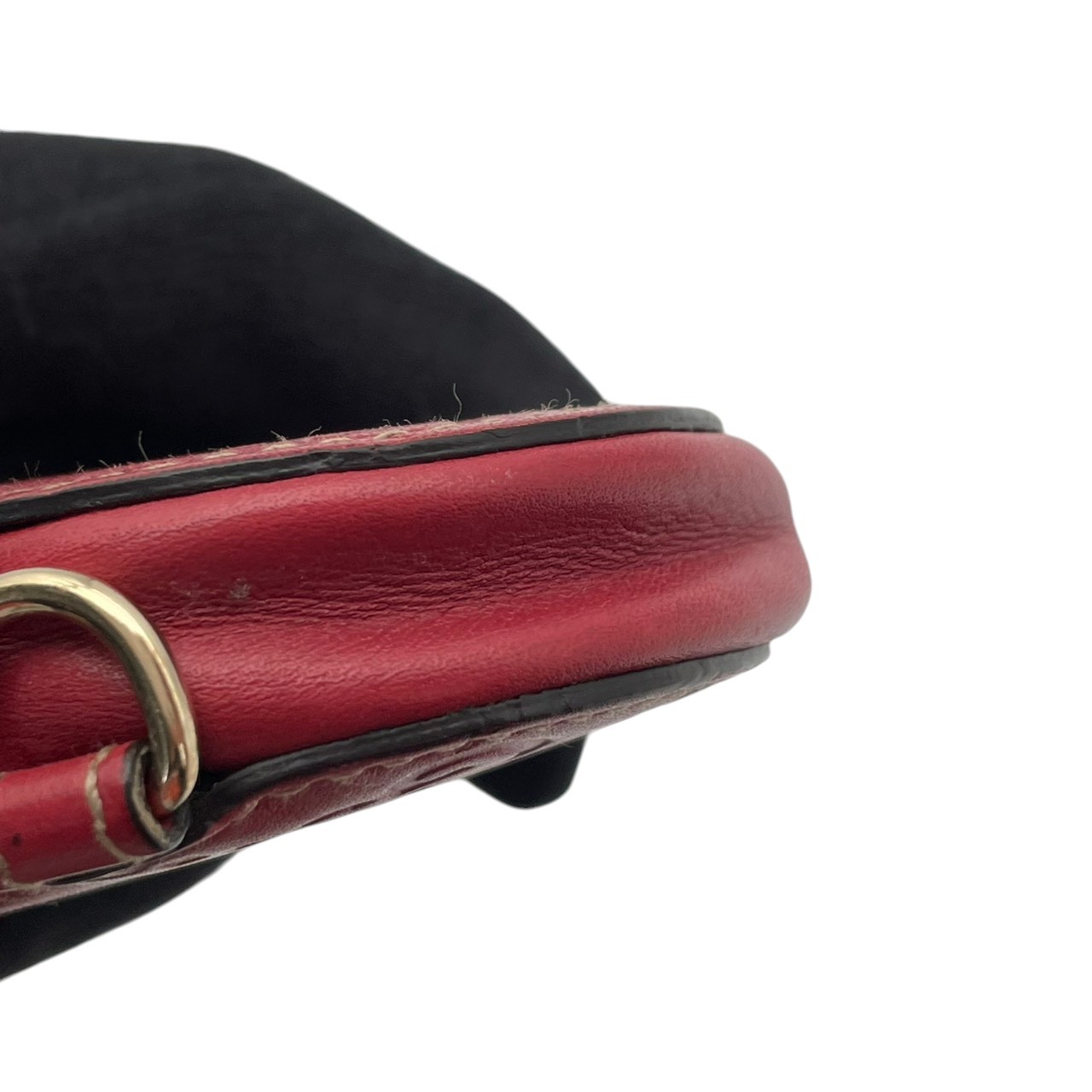 Authentic GUCCI Lovely Heart Guccissima Leather Coin Case Red Compact Purse