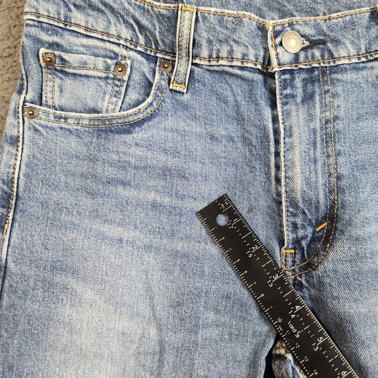 Levi’s 513 Slim Straight Jeans Mens Size 30×32 Blue Stretch Slim Seat Thigh