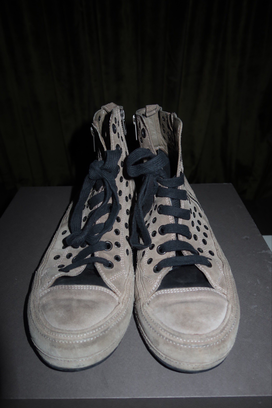 Ann Demeulemeester Scamosciato Mens Sneaker Size 43 Dark Khaki