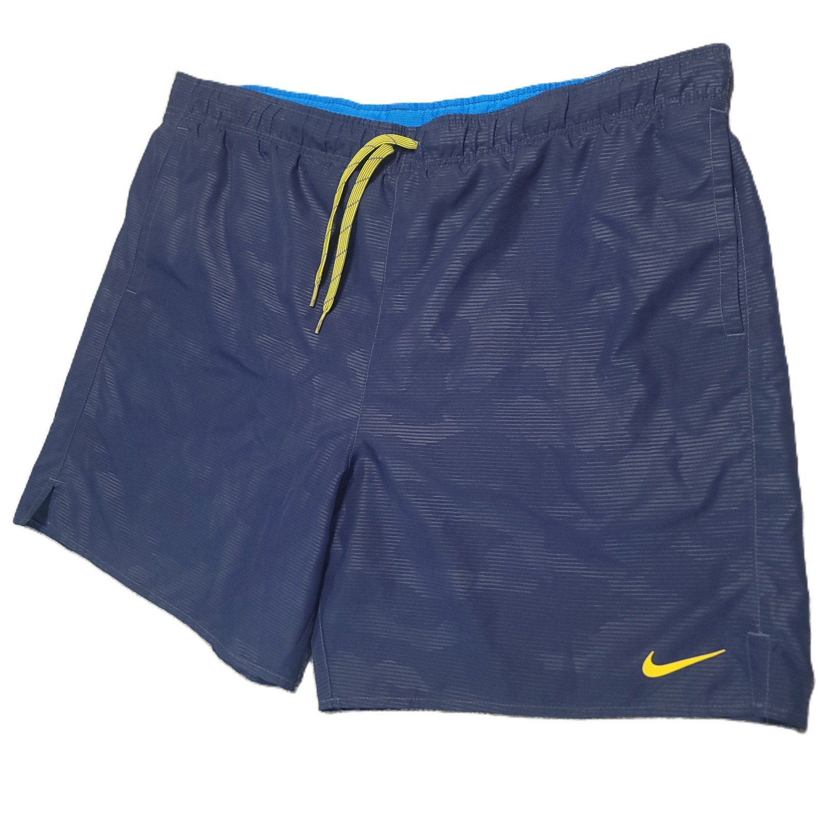 Nike Core Camocean 7″ Volley Swim Shorts Mens XL Trunks Blue Yellow