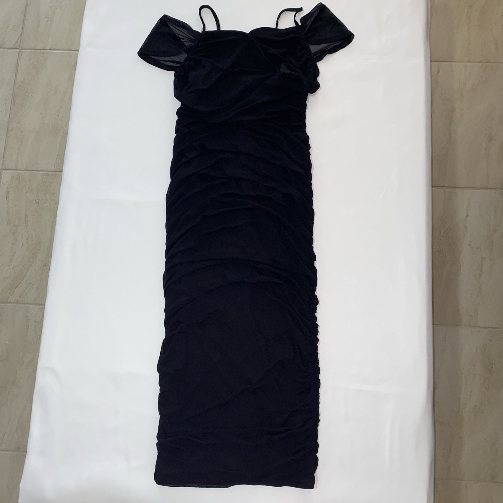Maternity Dress (Form-fitting) Black, Size M