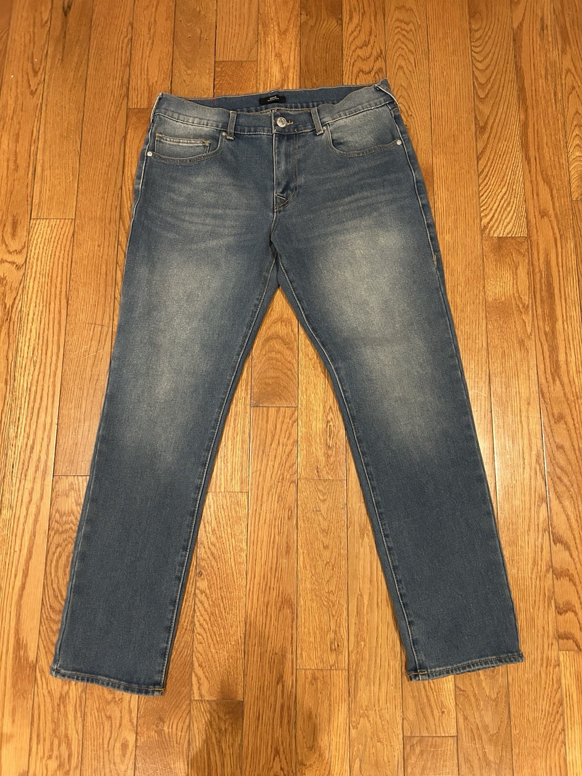 True Religion Geno Relaxed Slim Jeans Mens 33 Blue Denim Stretch Low Rise Y2K