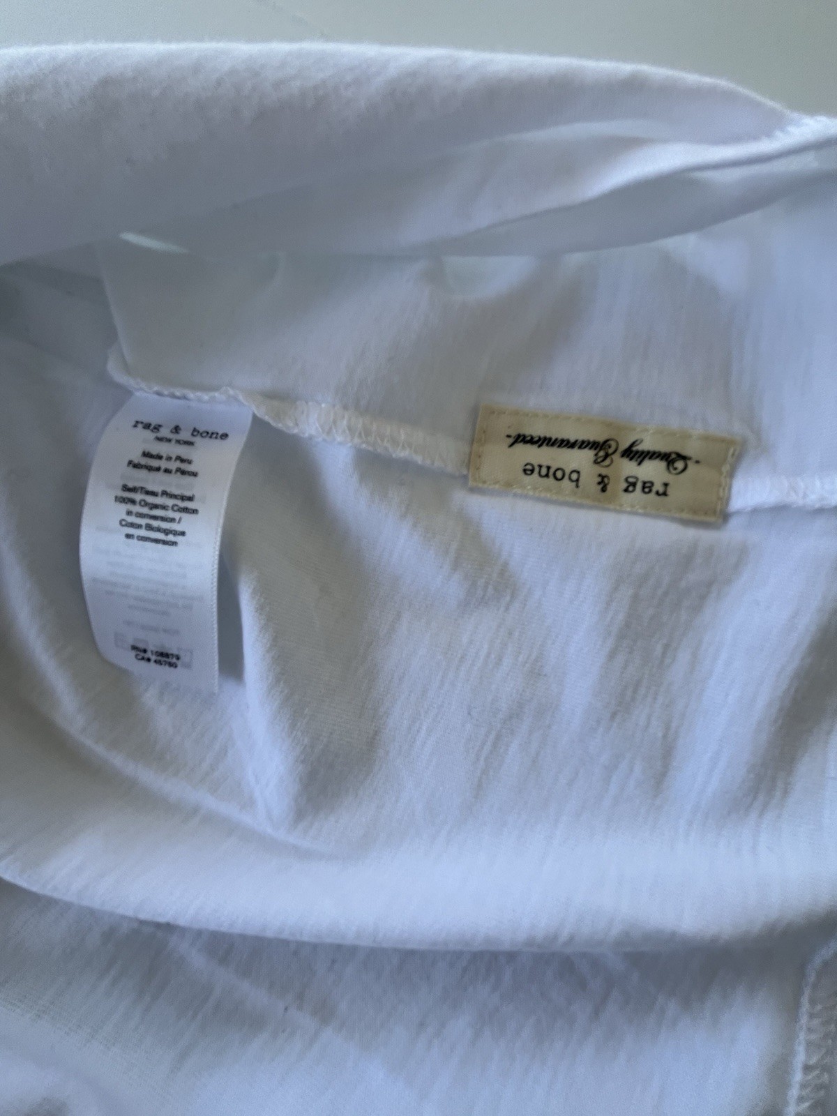 Rag & Bone White “Good Things Are Coming” T-Shirt refurbished with tags Small
