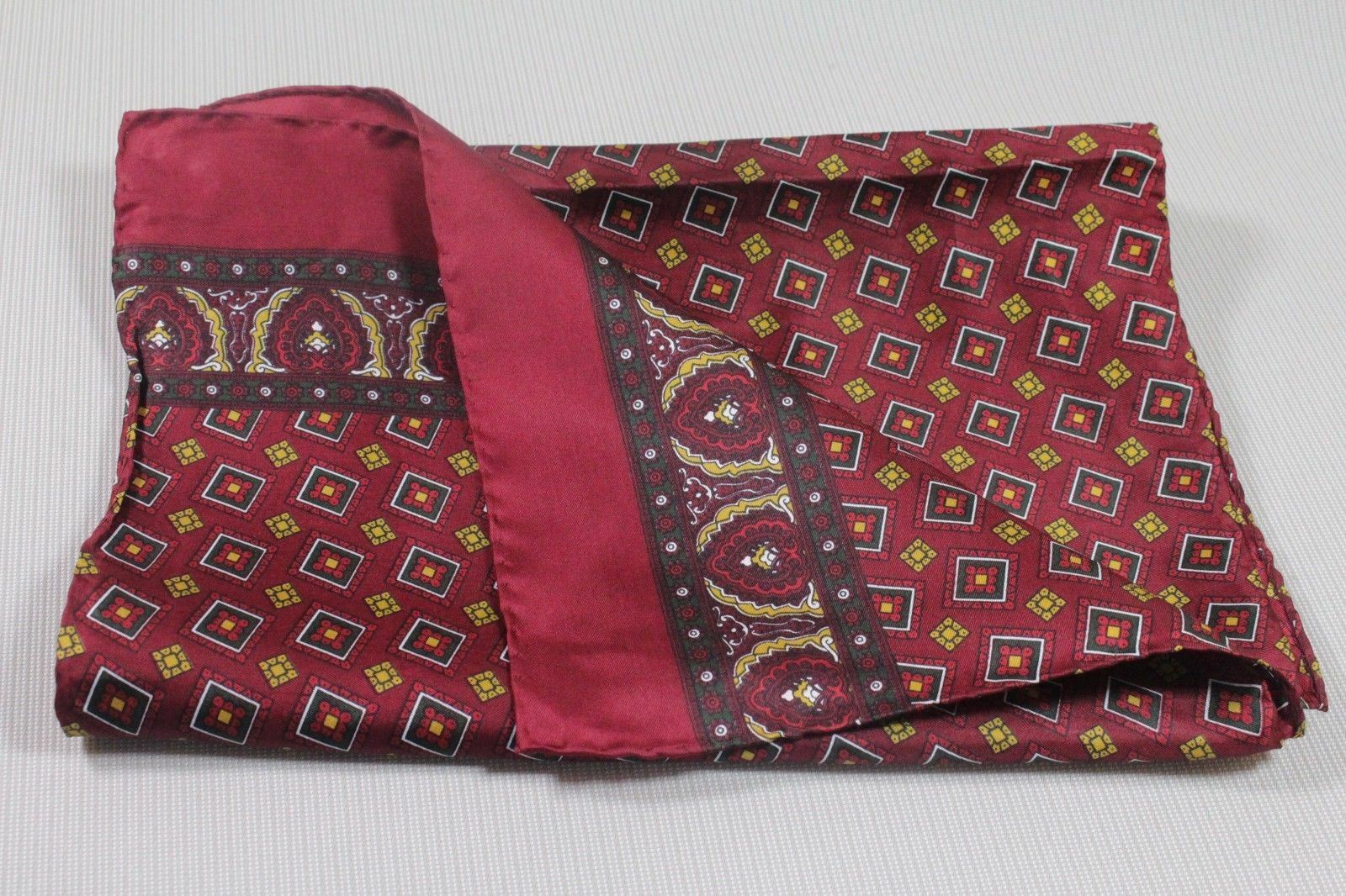 Men’s silk scarf 62″x11 1/4″ made in Italy