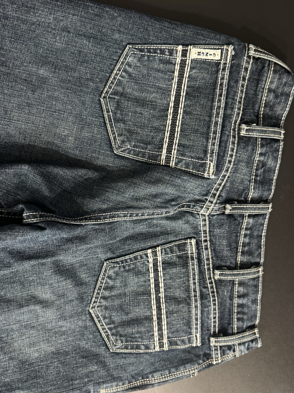 Cinch Men’s Blue Denim Jeans Straight Leg Regular Fit Mid Rise Medium Wash