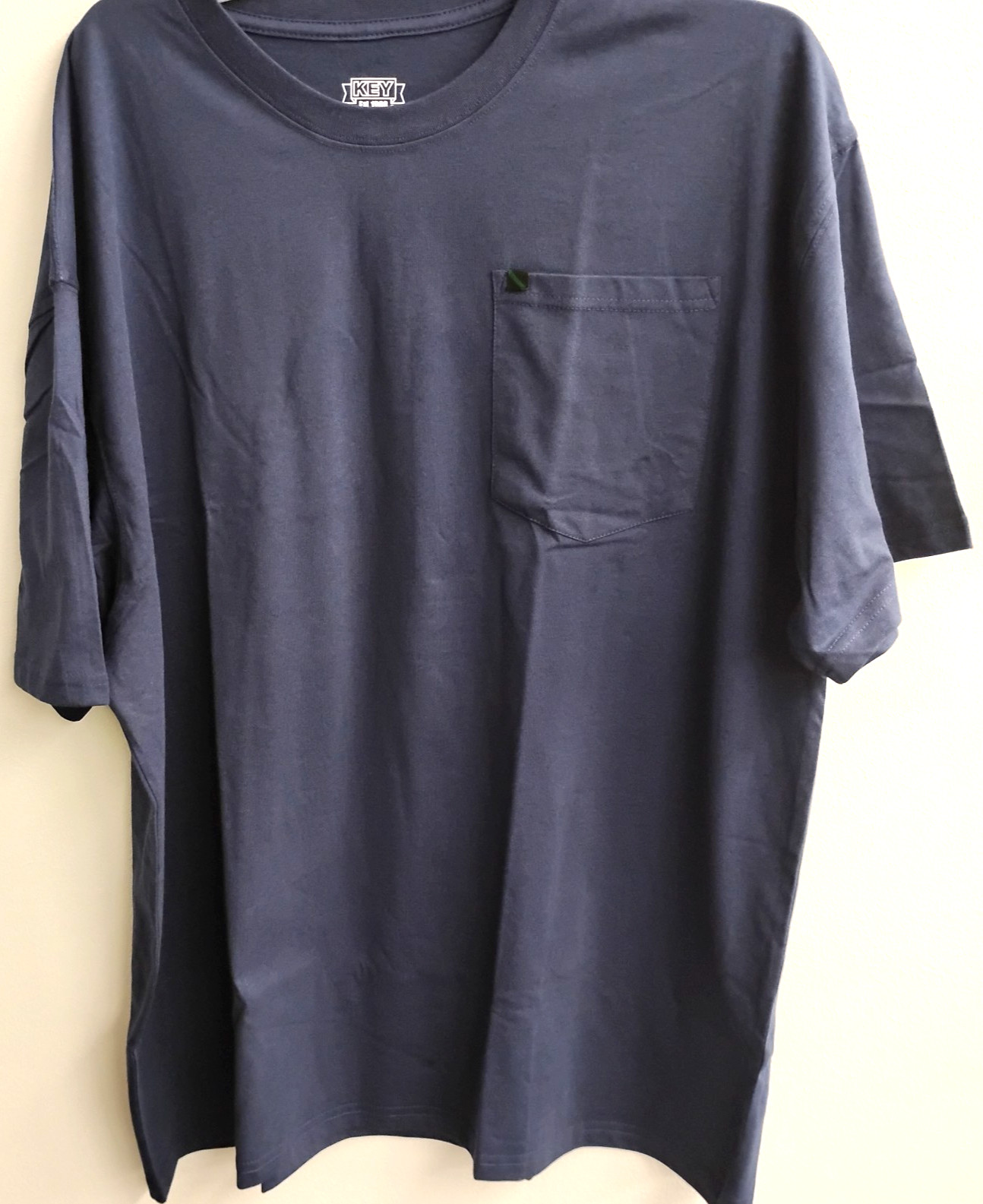Key Short Sleeve Blended Pocket T. Key Short Sleeve Pocket T Key 822.449 Navy