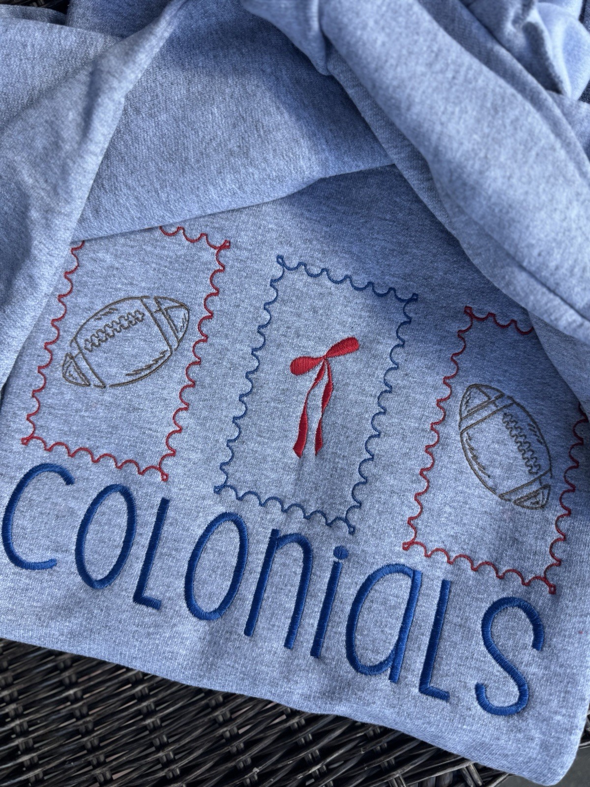 Your Choice Football Team Embroidered Sweatshirt, Gift, Game, Football, Fun