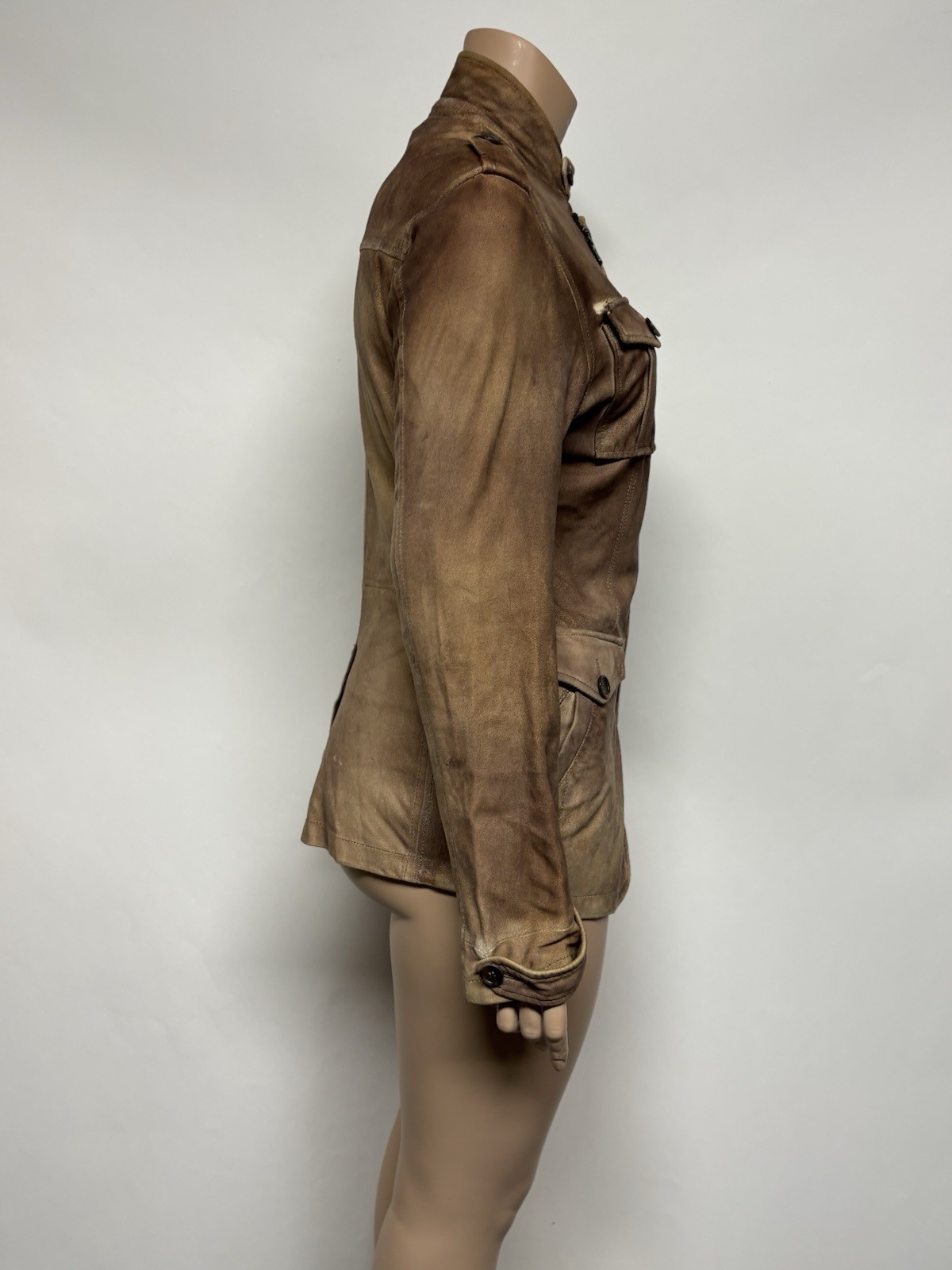 Vtg Dolce & Gabbana D&G Brown Suede Jacket IT 46