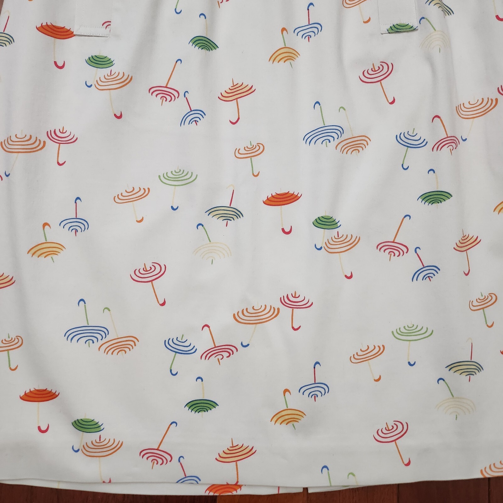Talbots Stretch Cotton Spandex Umbrella Fully Lined Zipper Closure Skirt 6