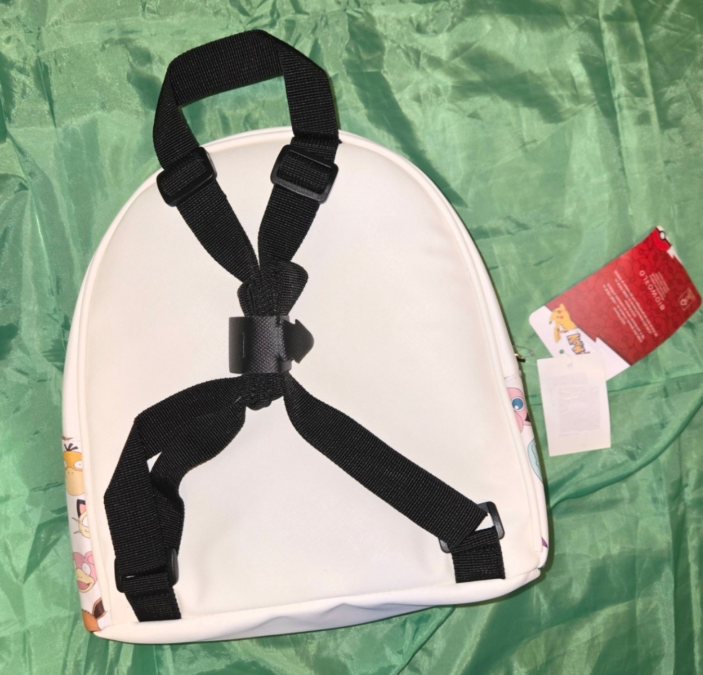 Pokémon Mini Backpack White All-Over Character Print w/ Poké Ball Coin Pouch