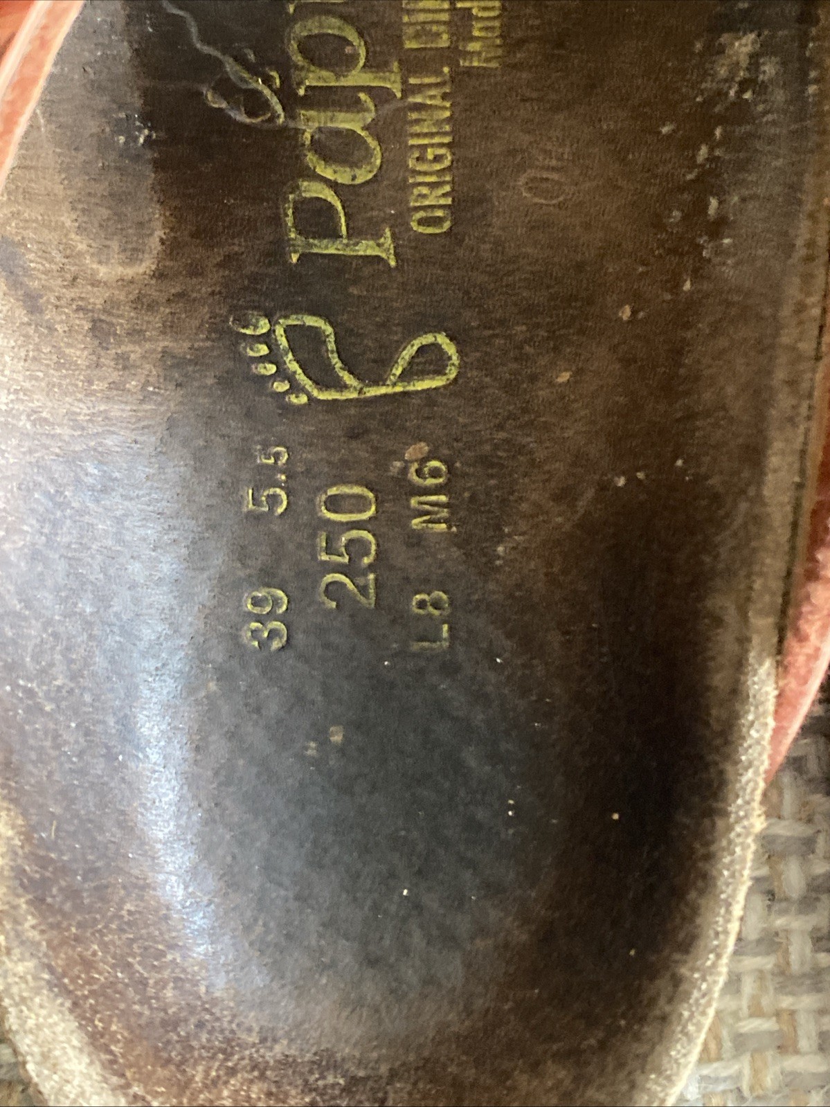 Papillio By Birkenstock Gizeh J. Garcia Orange Psychedelic Thongs Size W8 M6 39