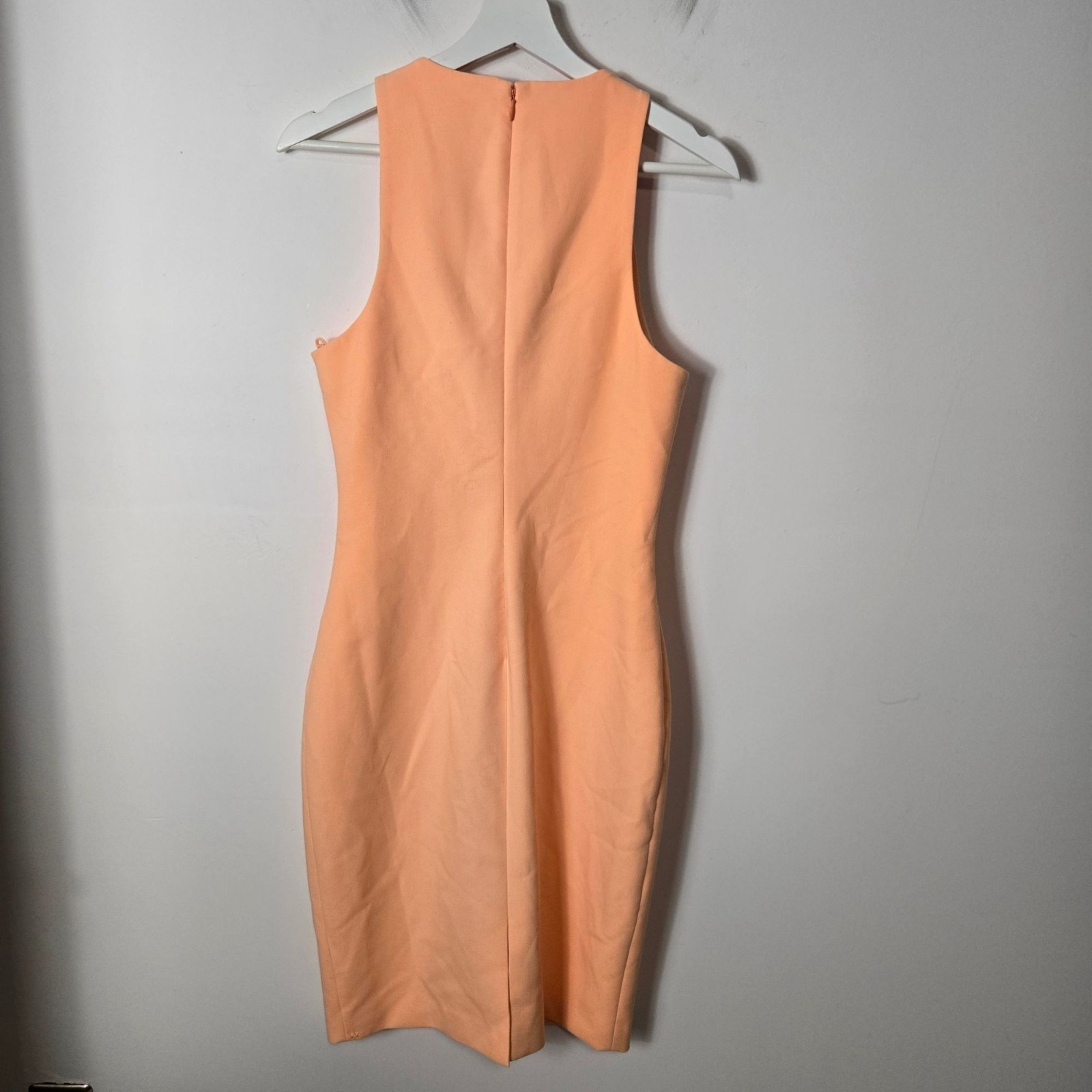 Elizabeth and James Size 8 Kenna Sunwashed Orange Mini Sleevess Dress Lined
