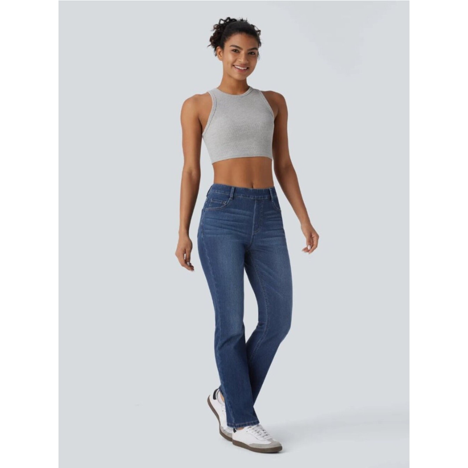 Halara NWOT Flex™ High Waisted Pockets Washed Casual Bootcut Jeans – SP