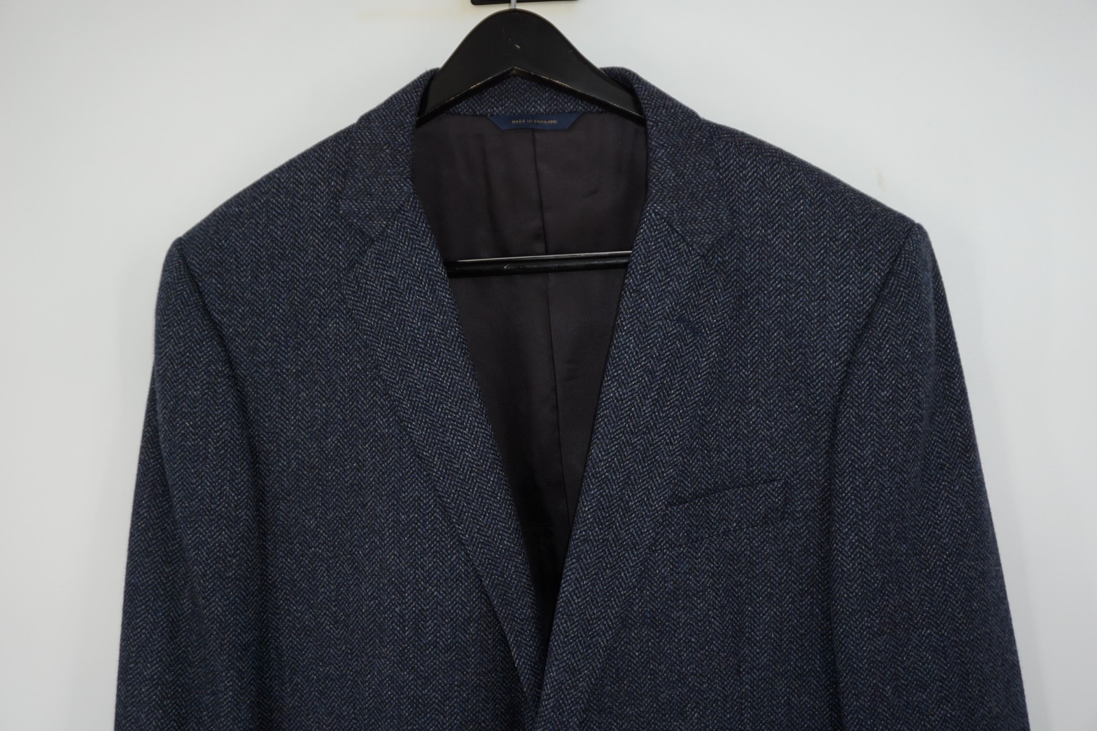 Brooks Brothers Madison Blue Herringbone Tweed Wool Sport Coat Men’s 44R