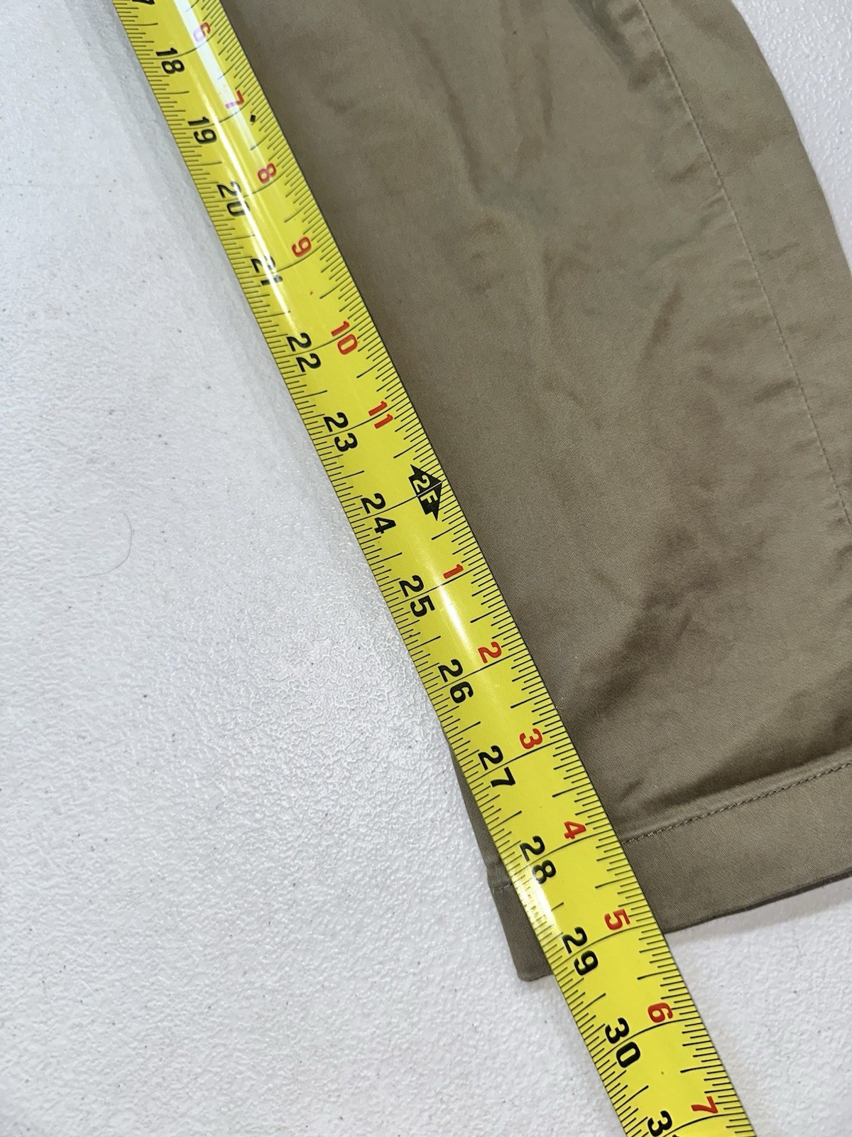 Asket The Chino Pants Men’s 28X30 Act 28X29 Slim Fit Tan Cotton Stretch Portugal