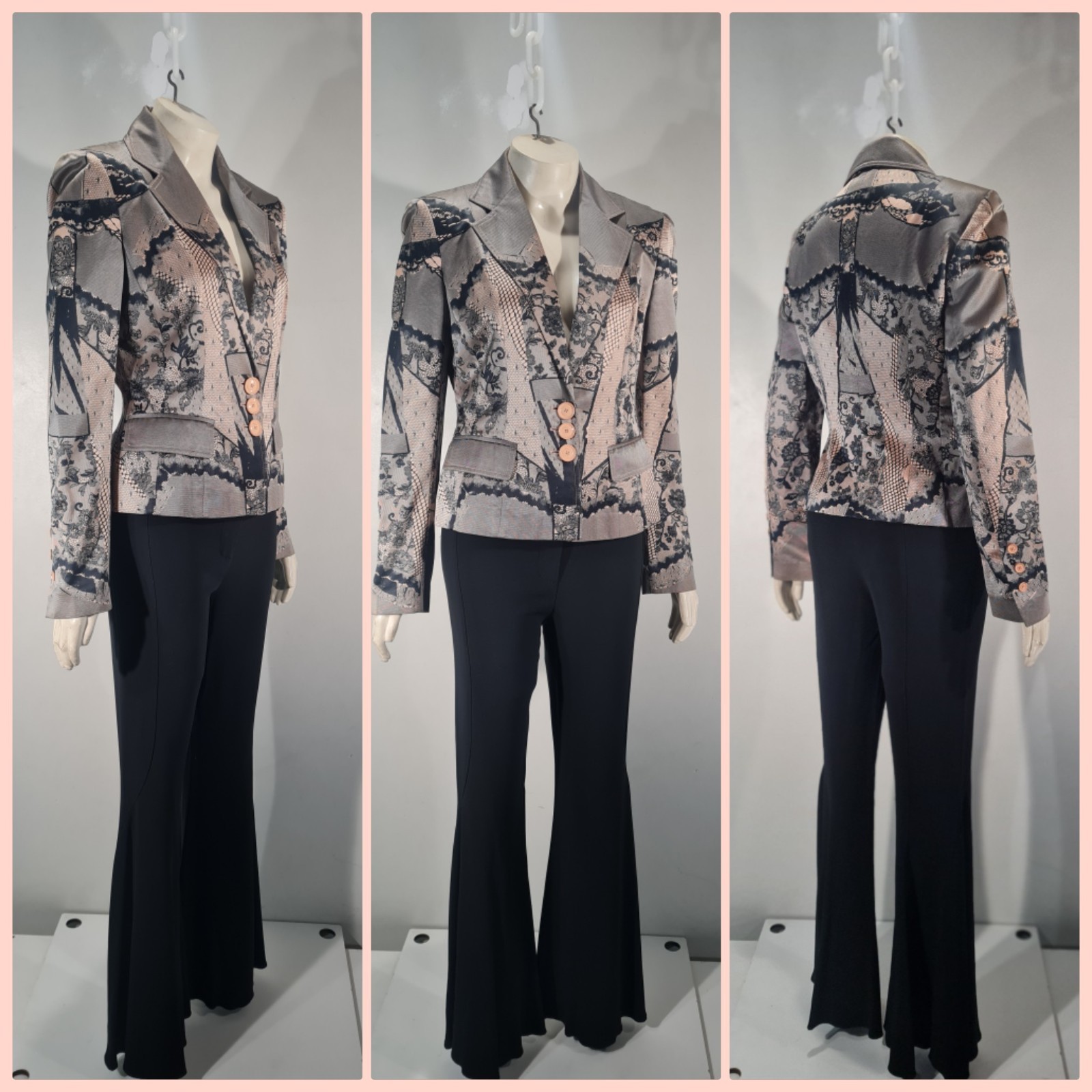 CHRISTIAN DIOR Spring 2006 Lace print jacket by JOHN GALLIANO
