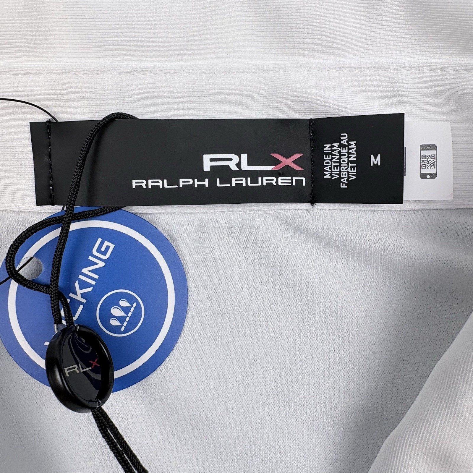 RLX Ralph Lauren ClassicFit Performance Polo Shirt Mens Medium Short Sleeve $110