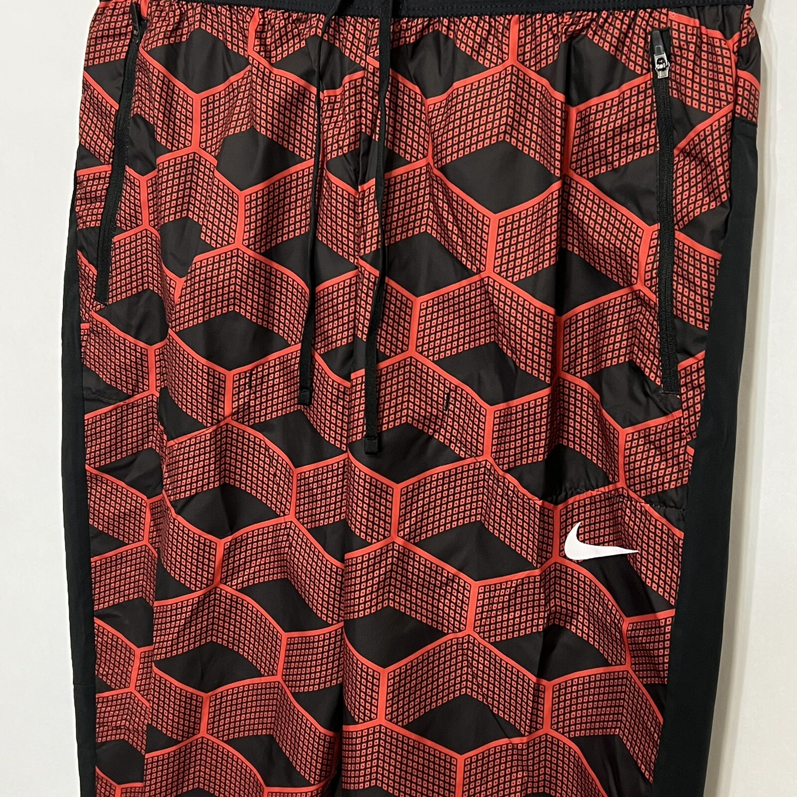NIKE Shield Men Size Large TEAM KENYA Reflective Training Track Pants Zip Leg