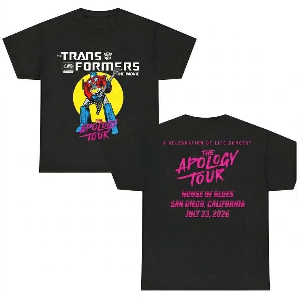 Transformers Apology Tour San Diego 2026 T-Shirt