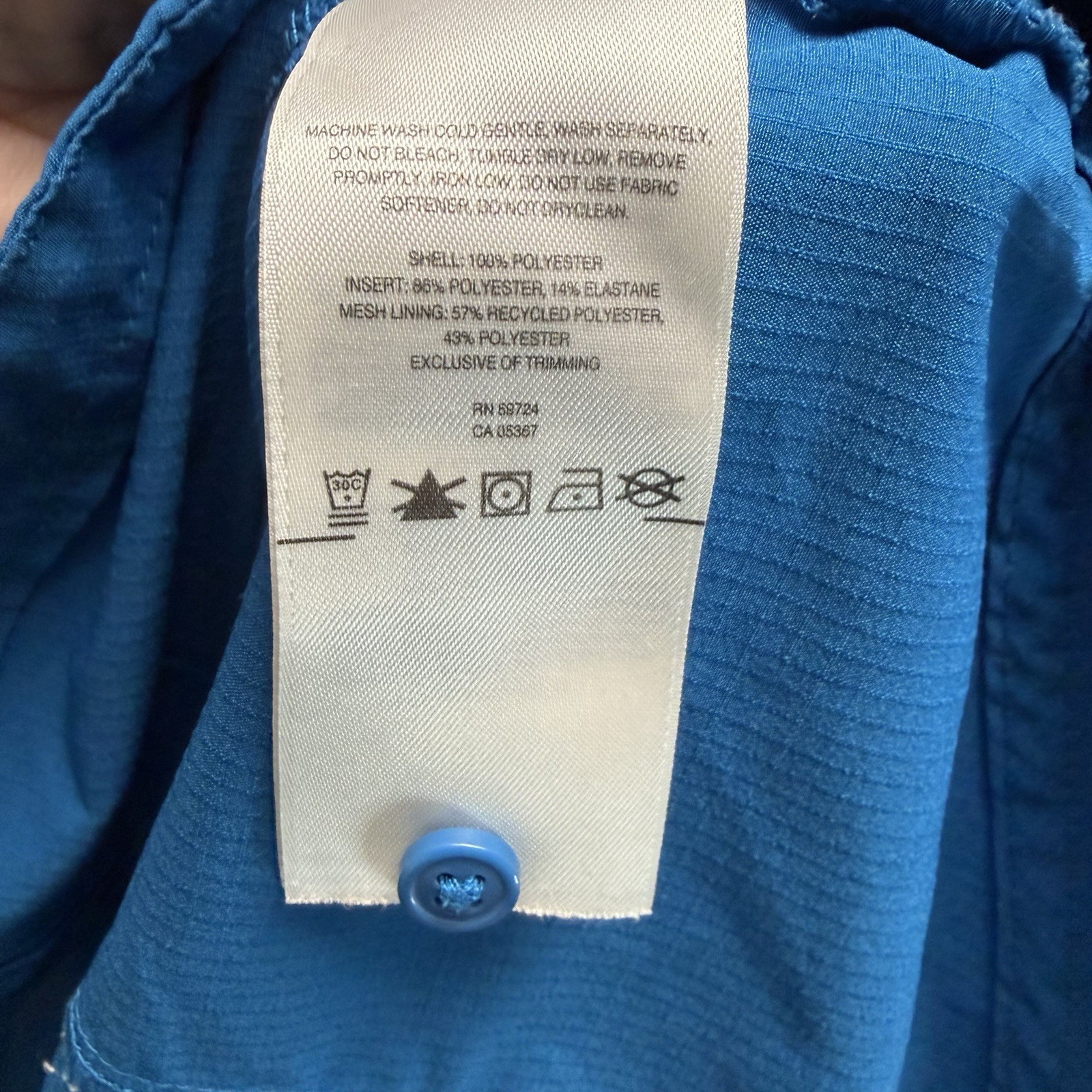 Columbia Shirt Womens Size L Blue Omni Shade UPF 40 Sleeveless Button Vented