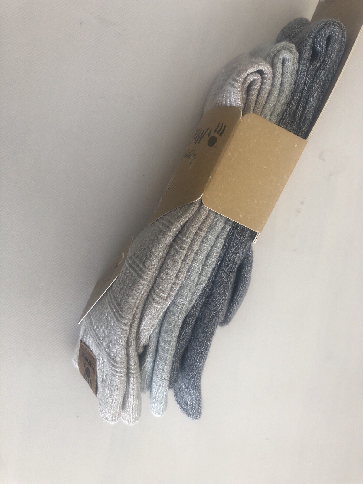 New Bearpaw 3 Pair Ladies High Quality Soft Rayon from Bamboo Crew Socks