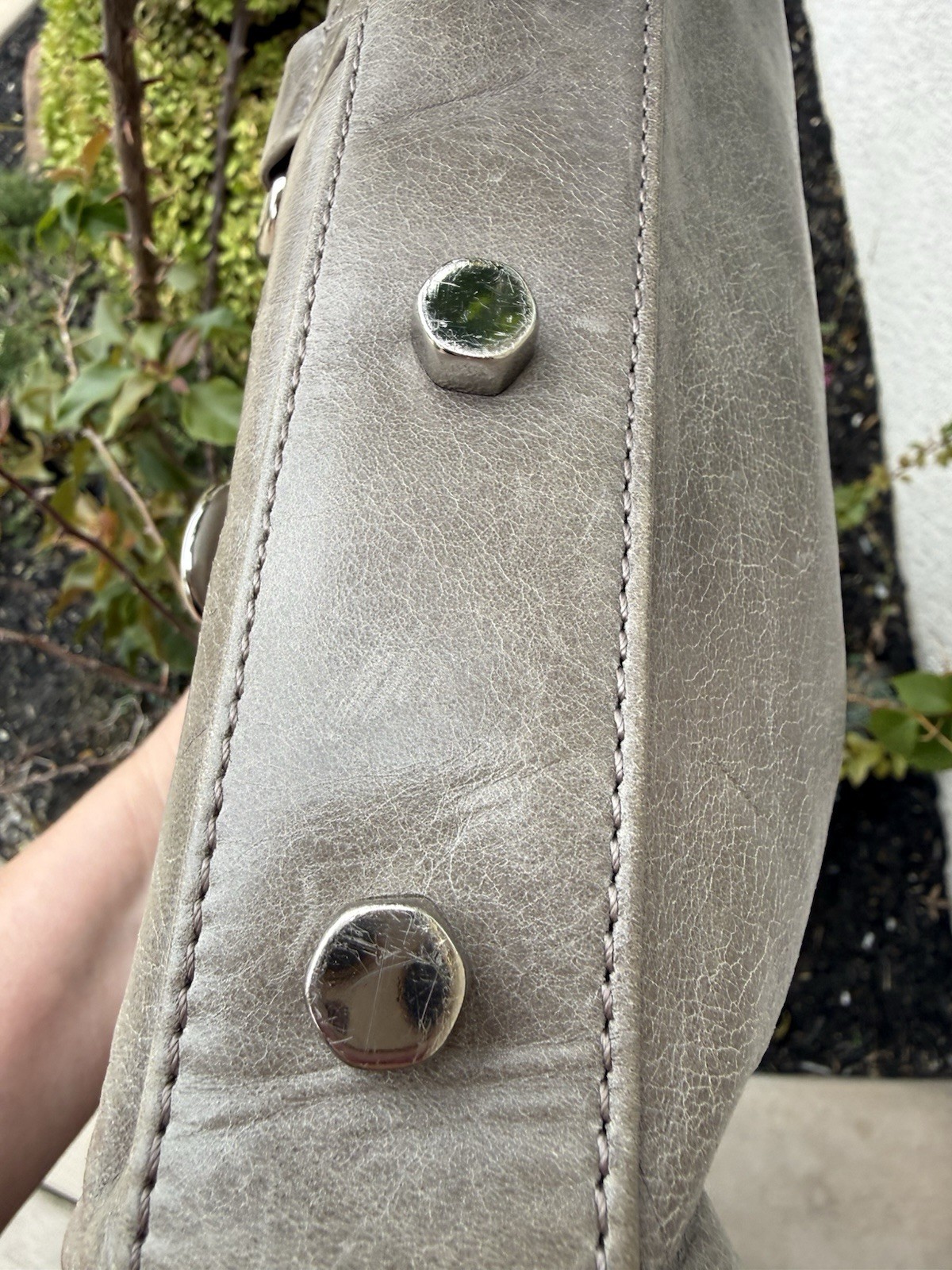 Rebecca Minkoff Classic Taupe Leather Large Crossbody / Clutch Mac Daddy 13 X10!