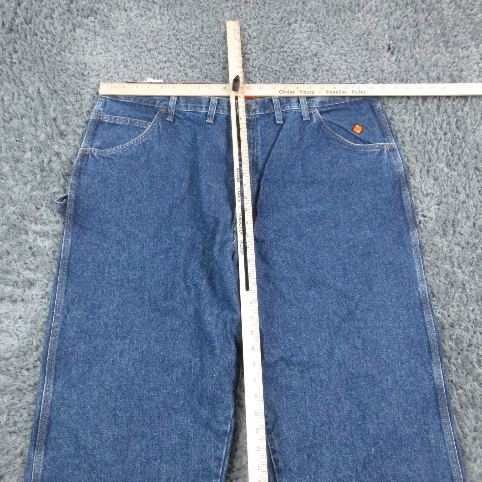 Wrangler Riggs FR Carpenter Jeans Mens 46×34 Flame Resistant Denim NWT 45×33*