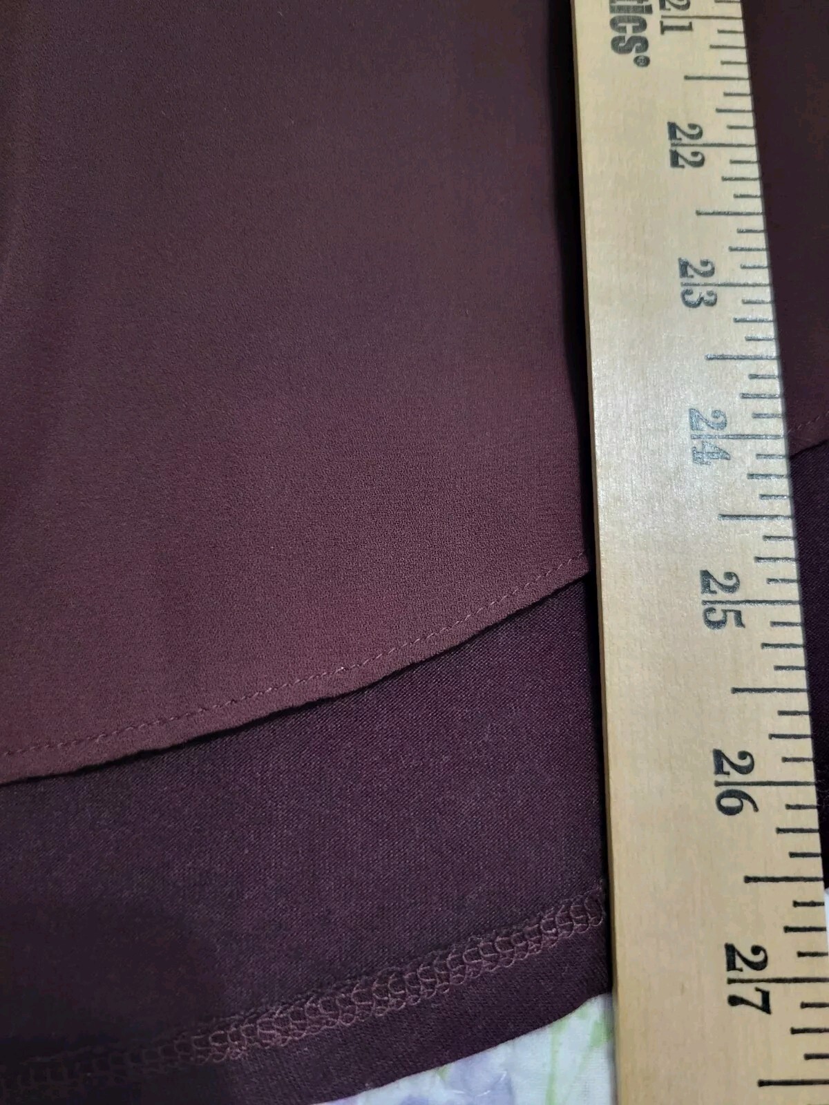 Loft Outlet Medium Long Sleeve Peekaboo Sleeves Burgundy Comfort Wear