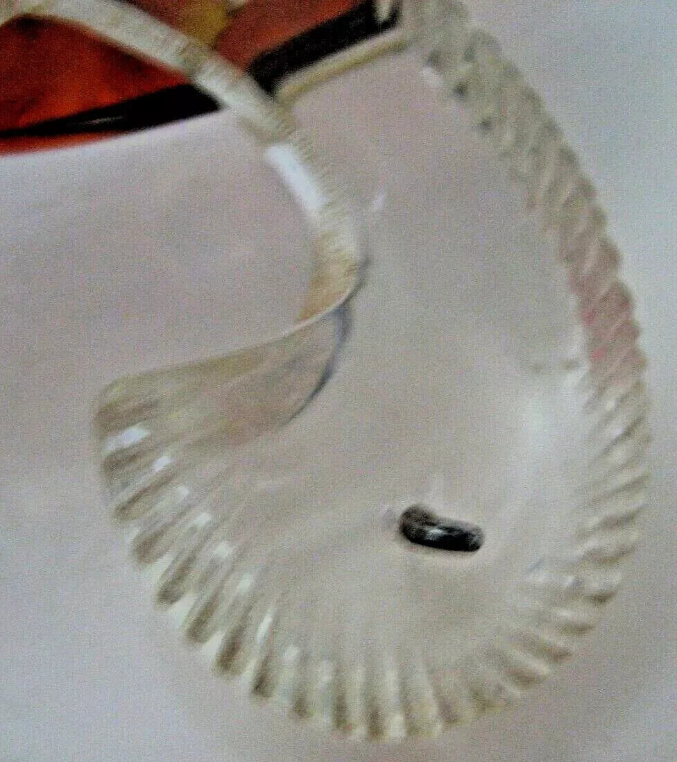 Vtg Antique LUCITE CLEAR AMBER Fleur De Lis BUCKLE TORTOISE SHELL Belt COLLAR