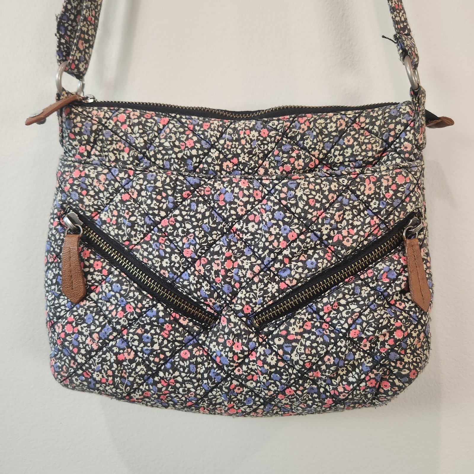 Cottagecore American Eagle Quilted Floral Boho Shoulder Bag Purse Crossbody