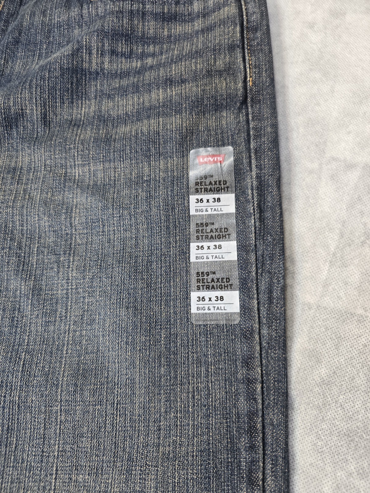 Levi’s 559 Men’s Relaxed Straight Jean- Big & Tall Size 36 x 38
