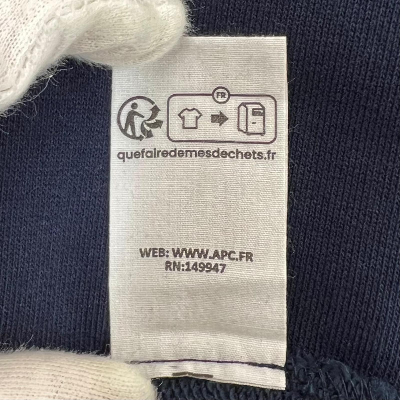 A.P.C. Standard Grand VPC Plain Parker Navy mens XL【used】