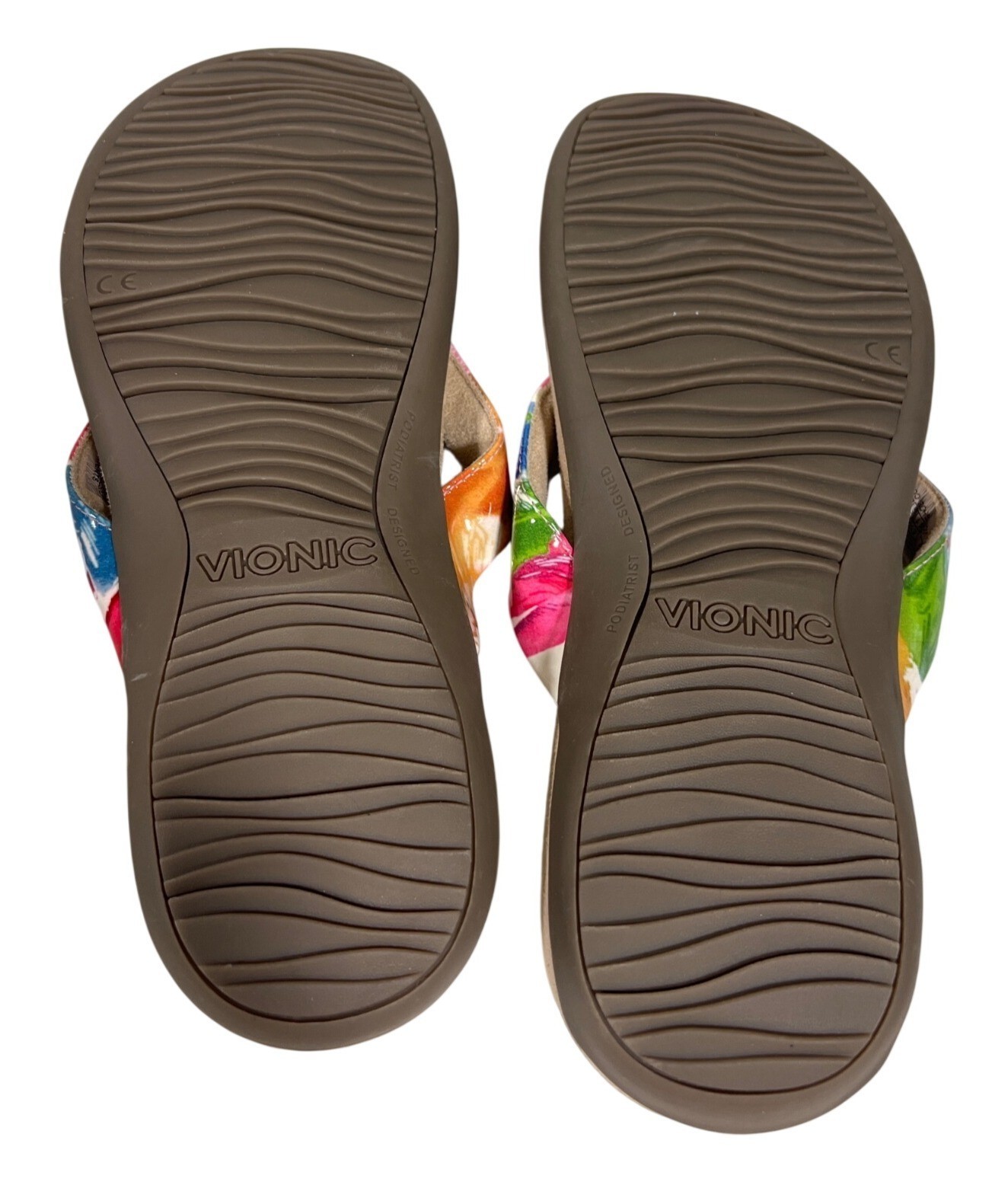 Vionic Bella II Sandals Floral Womens Colorful Floral Orthotic Women’s Size 9