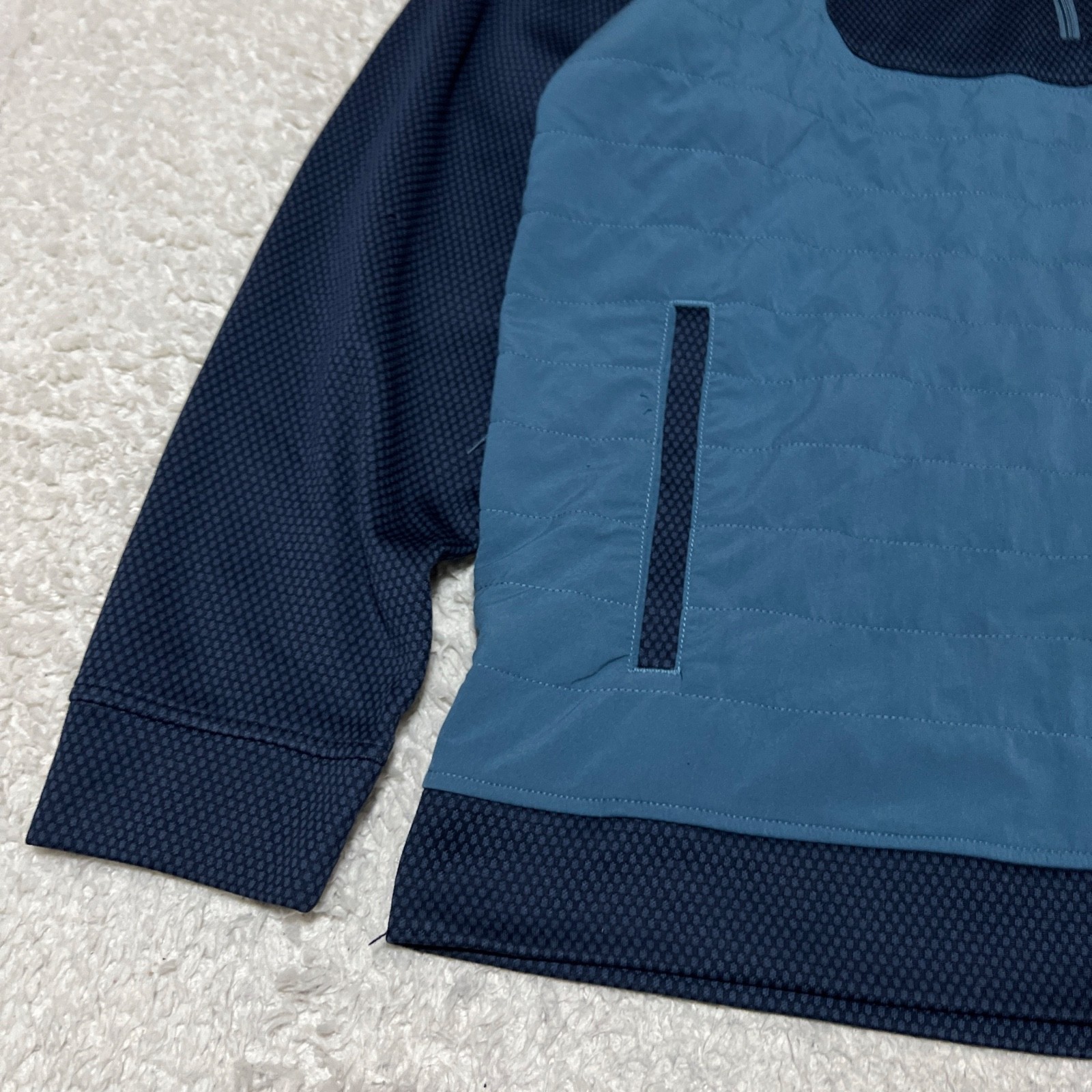 Footjoy Jacket Mens Extra Large Blue Thermo Series Hybrid Quilted Full Zip Golf