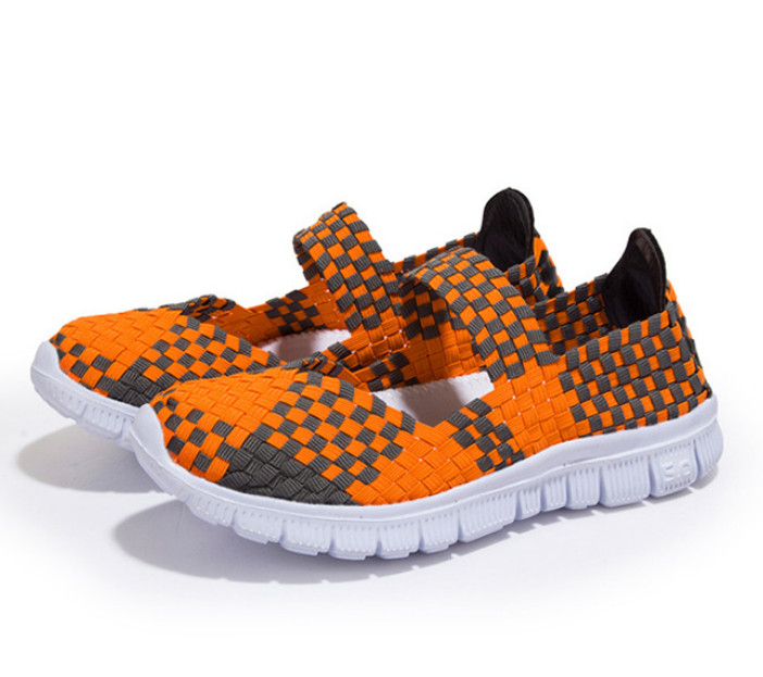 Women Woven Light Weight Elastic Trainer Comfort Slip On Sport Water Shoes WS79