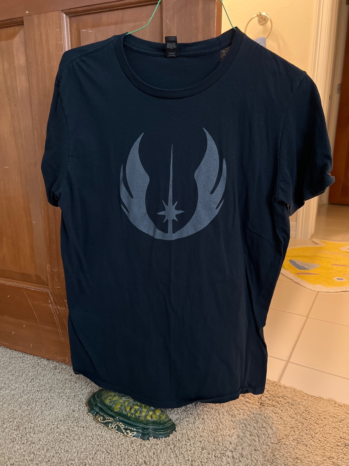 Unisex Mens Black T-Shirt Star Wars Legacy Jedi Order Symbol Galactic Republic