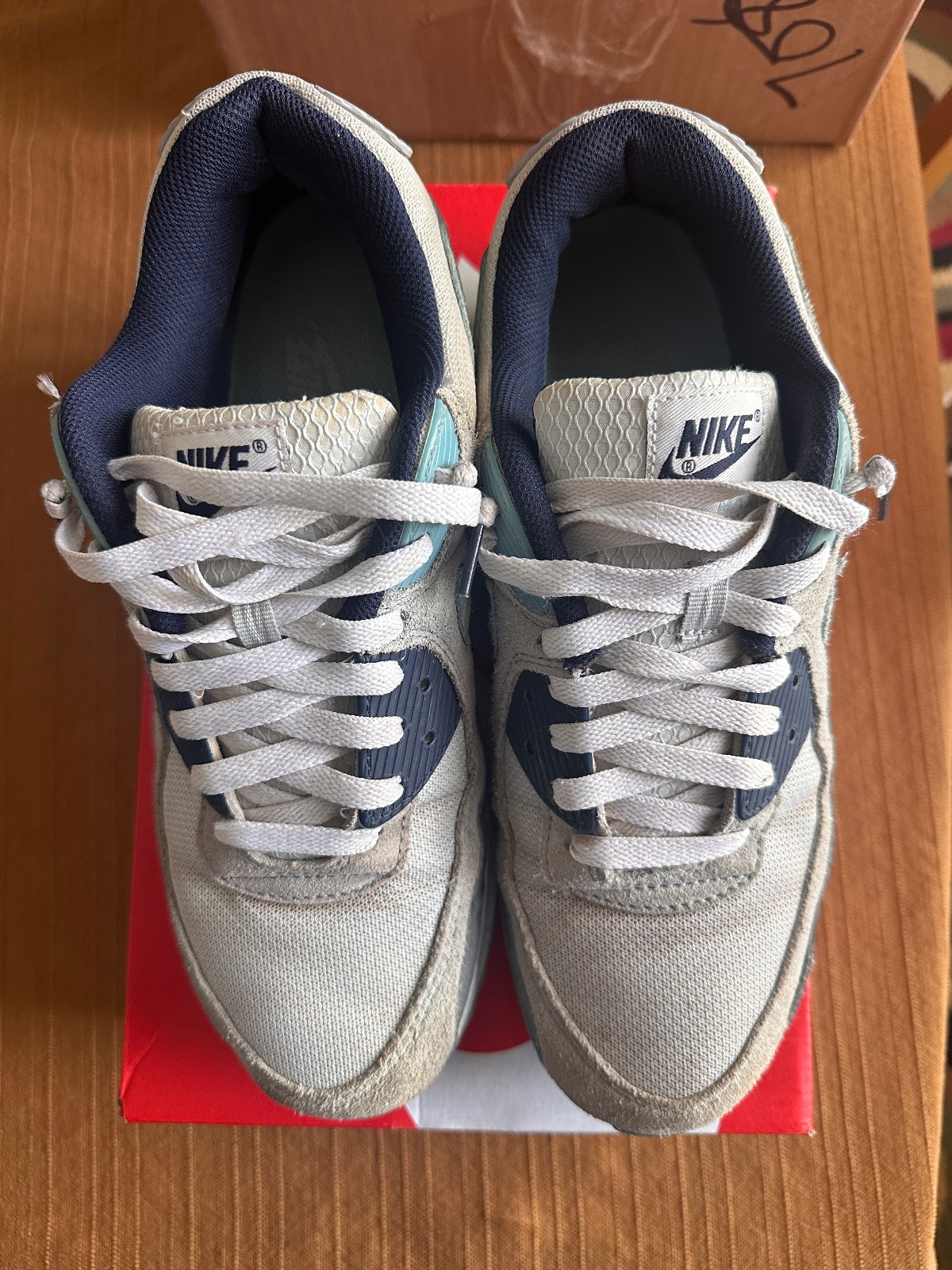 Nike Air Max 90 Pure Platinum Worn Blue Men’s Size 11