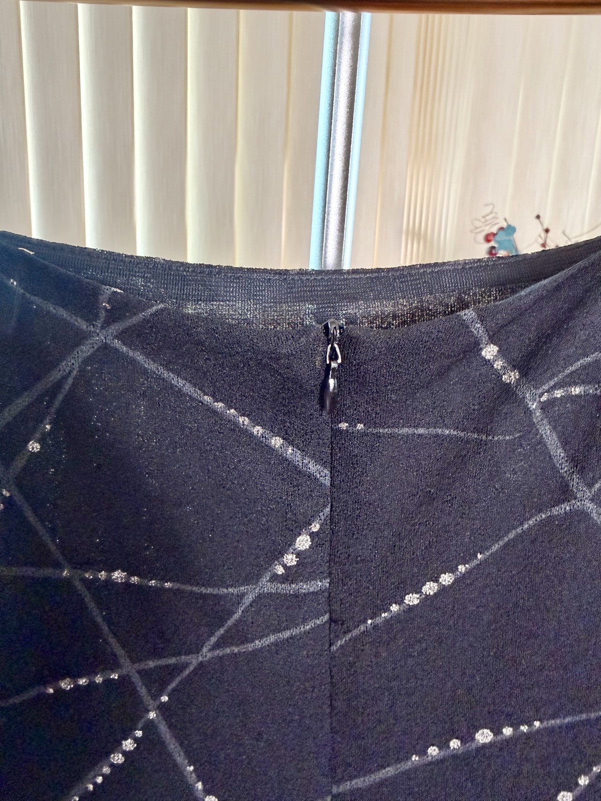Vintage Robbie Bee Geometric Glitter Maxi Dress