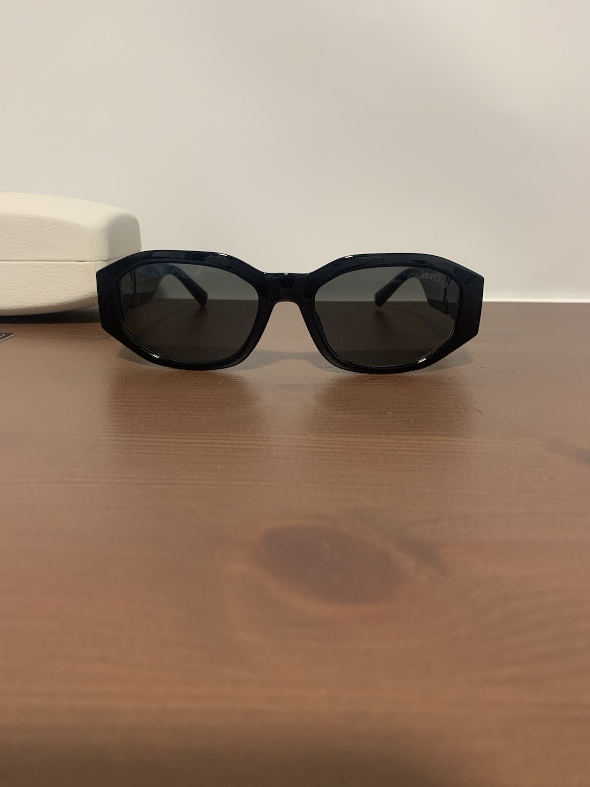 Versace Unisex black Sunglasses white case 0VE4361 GB1/87 53mm