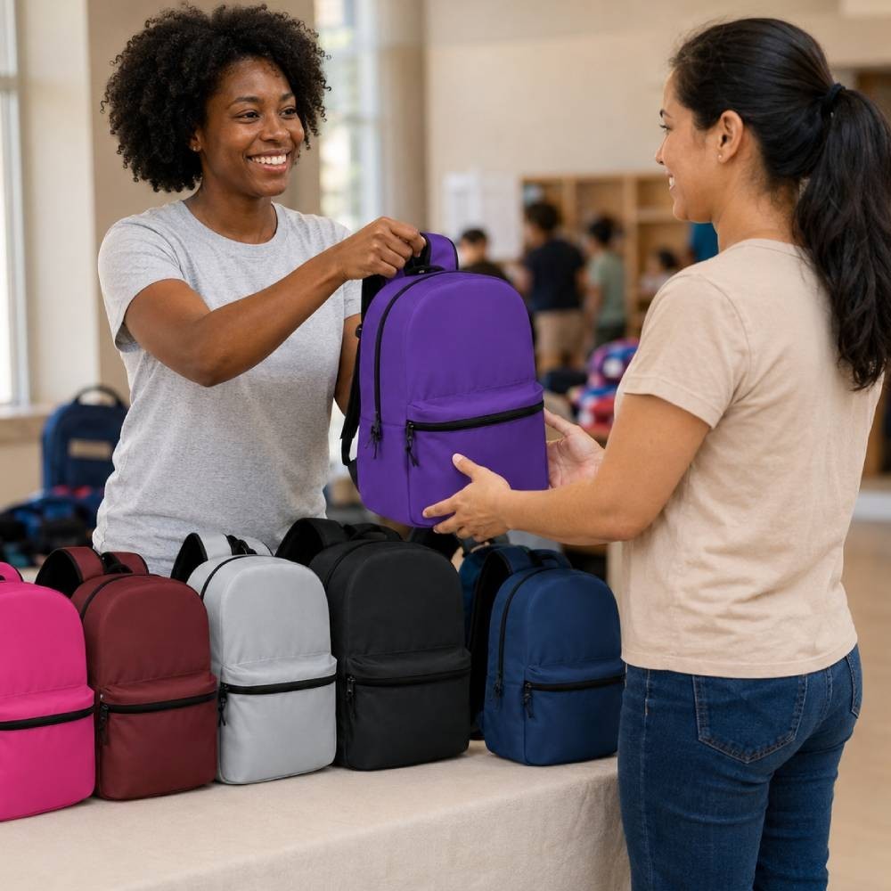 24 Pack Kids Backpacks Bulk 15″ School Bookbags Wholesale Case 8 Assorted Colors