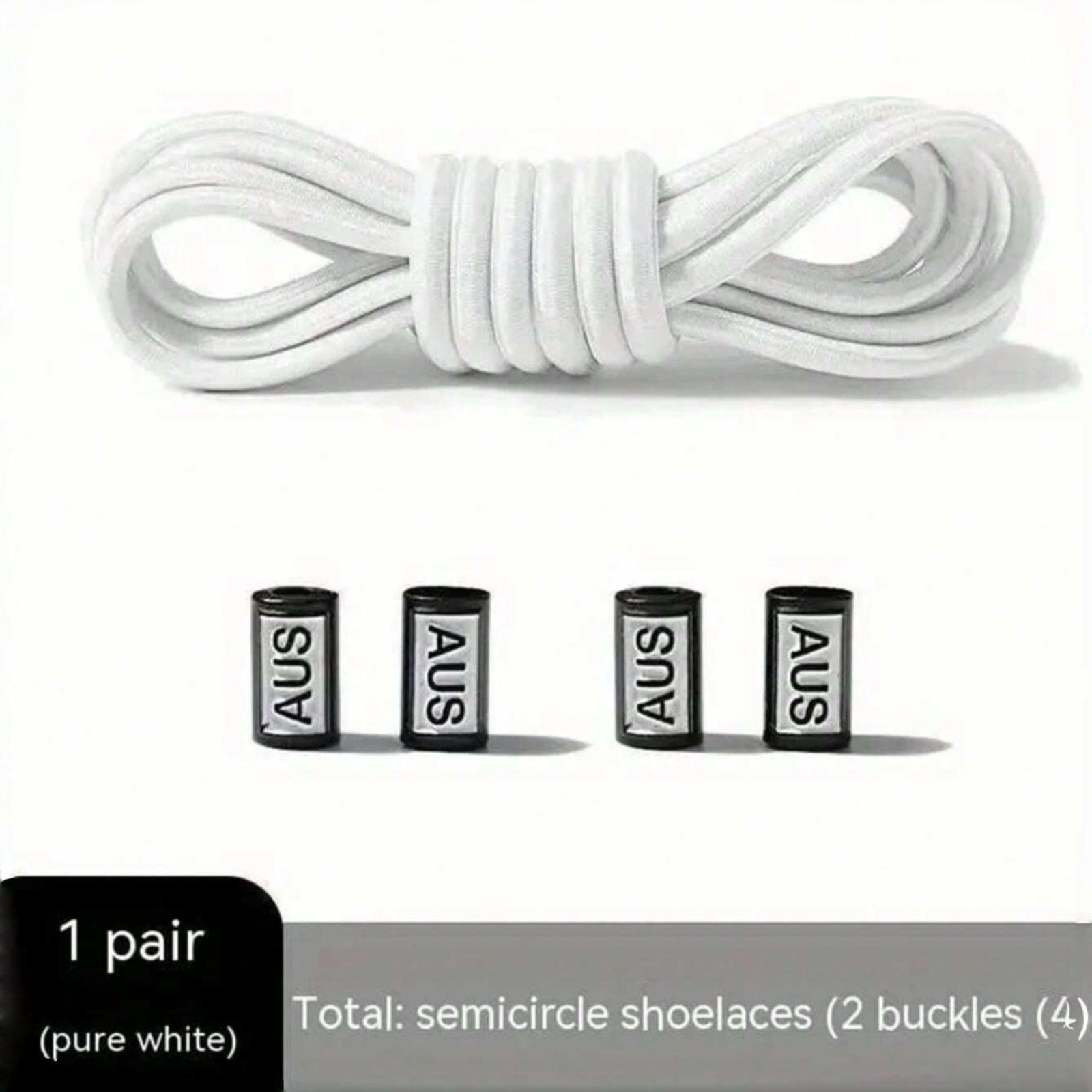 No Tie Shoelaces Elastic 39.4in Tieless Laces For Sneakers Shoes Slip-On Laces