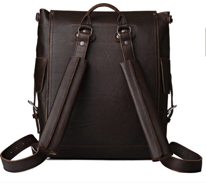 NWOT**** Saddleback Leather Co. 16″ Drawstring Backpack Dark Coffee Brown