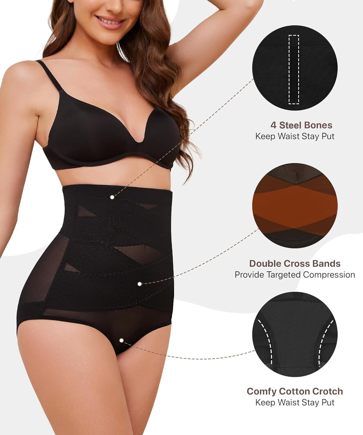 Women Body Shaper Tummy Control Panties High Waist Trainer Shapewear Underwear