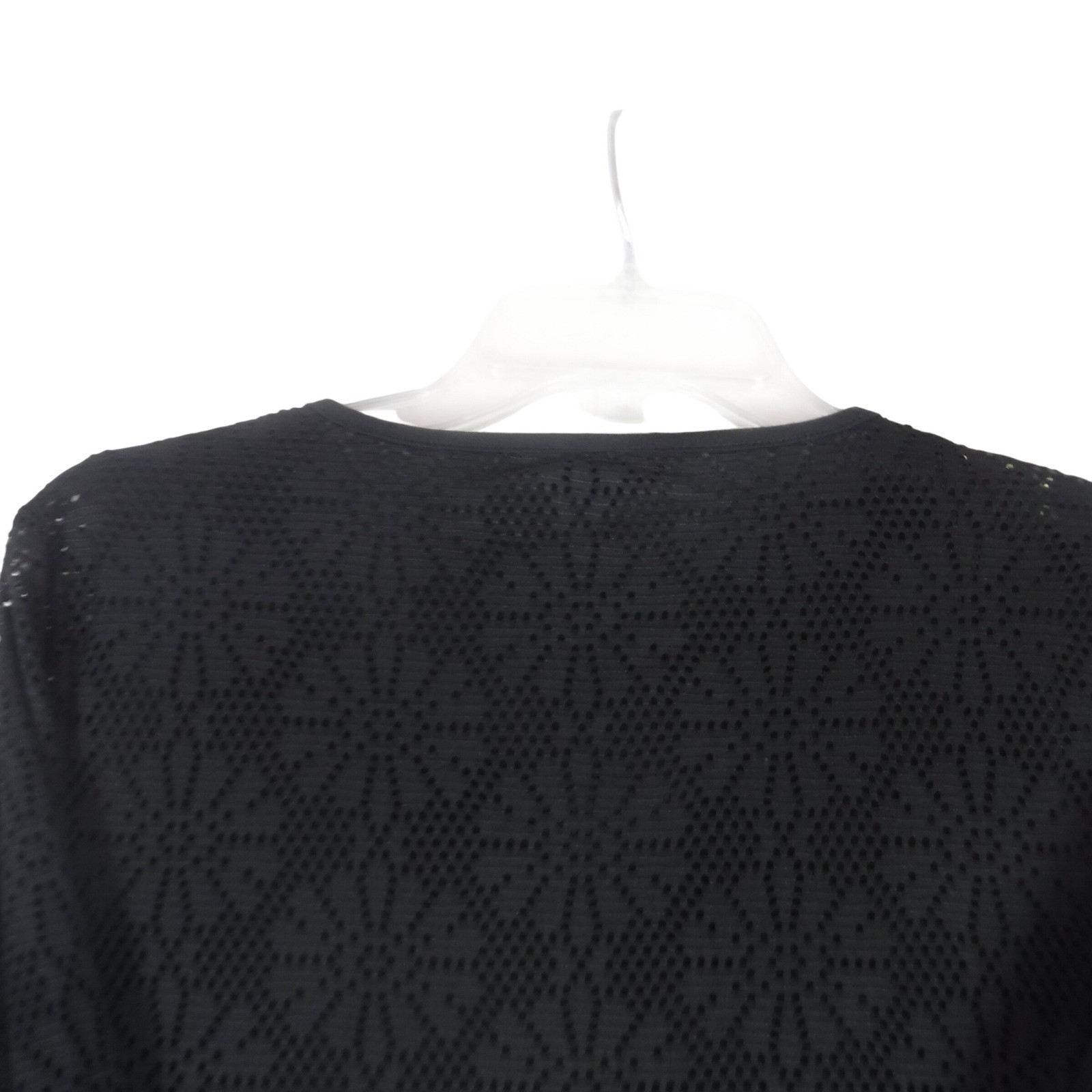 labelBe Black Lace Overlay Long Sleeve Mini Dress Tunic Women’s Size 12 NWT