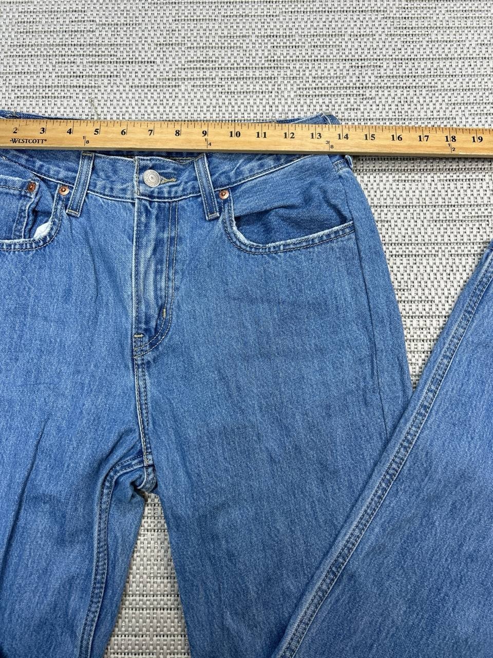 Levis Low Pro Straight Leg Authentic Jeans Womens 28 Blue Denim Cotton 28×30