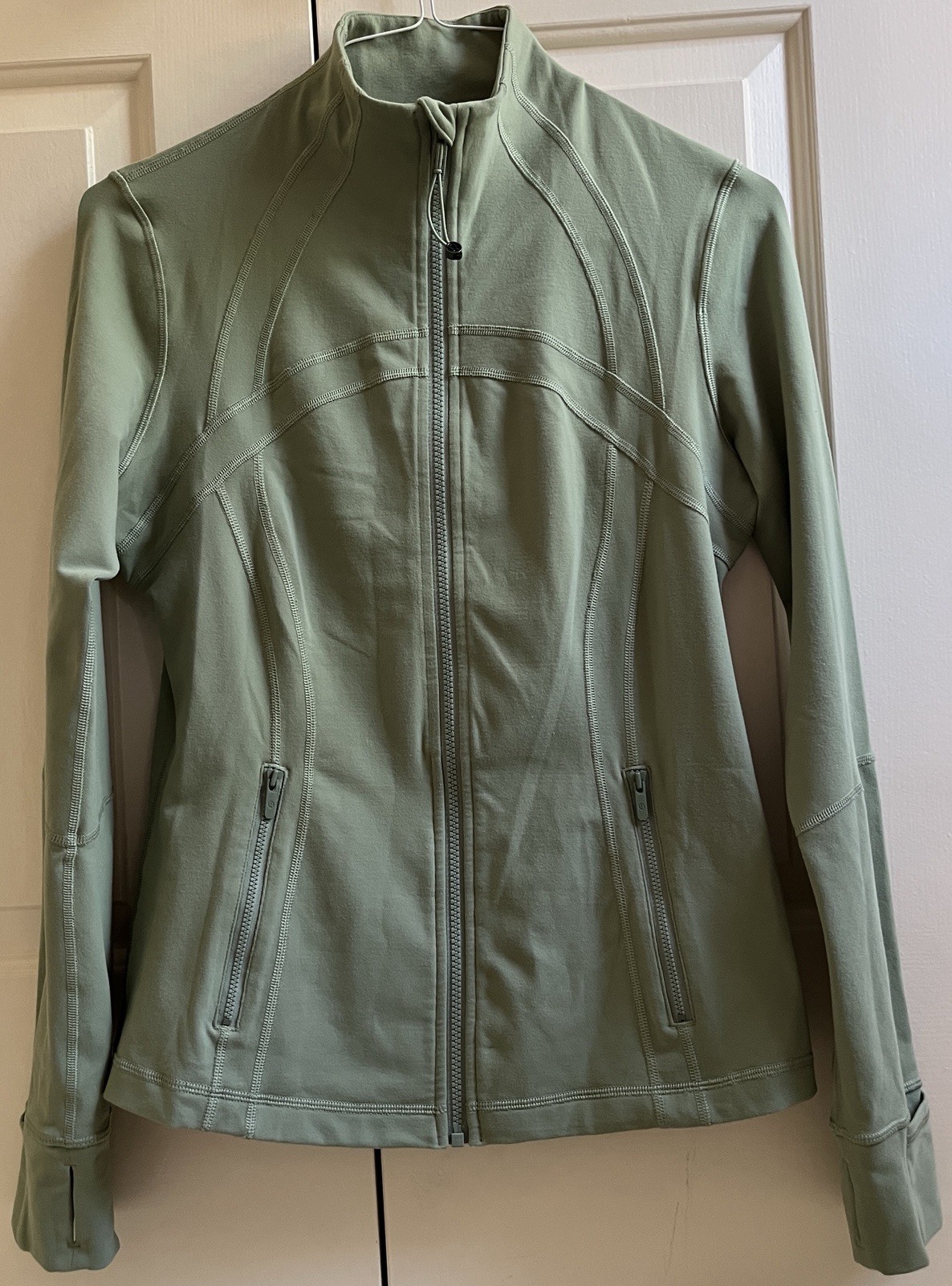 🍒LULULEMON sz 12 Classic DEFINE JACKET WILLOW GREEN Foliage Vista *LUON